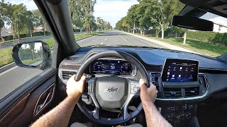 2022 Chevrolet Tahoe Z71 POV Test Drive 3D AudioASMR [upl. by Ingaberg]