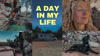 First Van Life Daily Vlog Bouldering Books amp Simple Cooking  01 [upl. by Ahsieki]