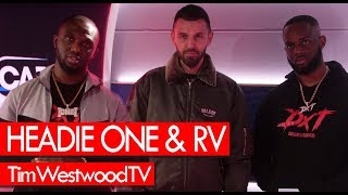 RV amp Headie One on DXT2 drill Match Day drip MoStack 18 Hunna  Westwood [upl. by Faxan]