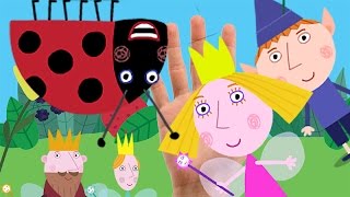 BEN AND HOLLY finger family SONG  Finger family nursery rhymes song for kids and children LYRICS [upl. by Luthanen]