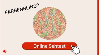 SehTest Bist du FARBENBLIND Farbenblindheit Online Test [upl. by Netsrak674]