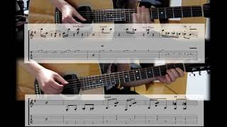 quot Felt Tip Pen quot Guitar Duo Cover with Tabs COWBOY BEBOP [upl. by Elna430]