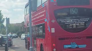 Arriva London LJ60AUX T172 leaving Hainault on the day of the gearbox issues vid in description [upl. by Cohlier576]