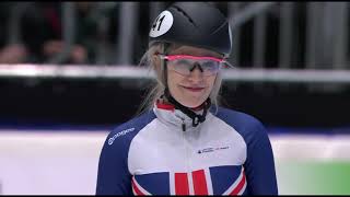 Elise Christie GBR  1000m Final  ISU European Short Track Championships 2019  Dordrecht NED [upl. by Haynor792]