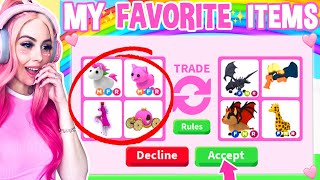 I ONLY Traded MY FAVORITE Items In Adopt Me Roblox Adopt Me Trade Challenge [upl. by Karlin]