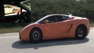 Twin Turbo Lamborghini Gallardo Street Race [upl. by Lednek]