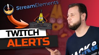 TWITCH ALERTS für Follower Subscriber Donation mit StreamElements und OBS [upl. by Astred479]