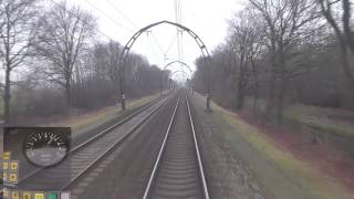 meerijden met machinist van Utrecht via Hilversum naar Hoofddorp met snelheidsmeter [upl. by Entroc]