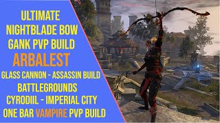 Ultimate Stamina Nightblade Bow Gank PVP Build for ESO Gold Road  Stamblade Gank PVP Build [upl. by Lancey]