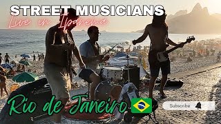 Street Musicians in Ipanema Rio de Janeiro Brazil  Live Music [upl. by Rihana]