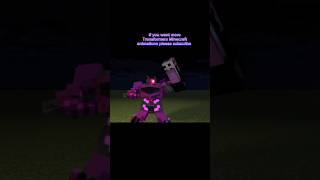 Transformers Prime Shockwave Minecraft animation test 🔫 [upl. by Tracy25]