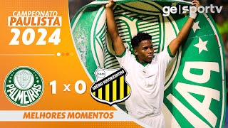 PALMEIRAS 1 X 0 NOVORIZONTINO  MELHORES MOMENTOS  CAMPEONATO PAULISTA  geglobo [upl. by Aggappora]