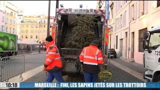 Marseille  fini les sapins sur les trottoirs [upl. by Ainaled]