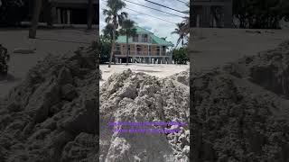 House on Sanibel Island Covered in Sand 3rd time sanibelisland hurrinanehelene hurricaneMilton [upl. by Ellary678]