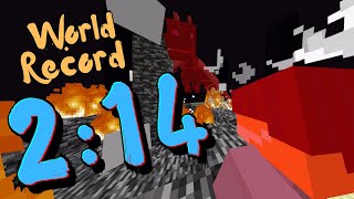 World Record 121 Minecraft Speedrun 214 SSG Console [upl. by Marceau]