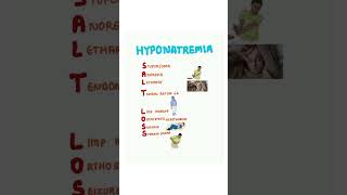 Mnemonic for hyponatremia kattrucate stomapain seizures lethargy medicalreels [upl. by Rorie467]