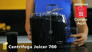 Centrifuga de Alimentos Juicer 700 400w Britânia casa [upl. by Wiltz]