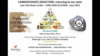 Dr Robert Cywes  Carbohydrate Addiction returning to my roots [upl. by Aleras]