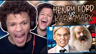 ERBS BACK WITH SOME SUBTLE HEAT HENRY FORD VS KARL MARX EPIC RAP BATTLES OF HISTORY REACTION [upl. by Nauwtna]