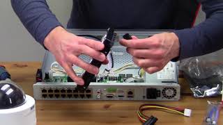 How to Install a Hard Drive in a Dedicated NVR  Hikvision 7600 Series [upl. by Nabalas]