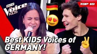 Best of GERMANY on The Voice Kids 🇩🇪  Top 10 [upl. by Sadella637]