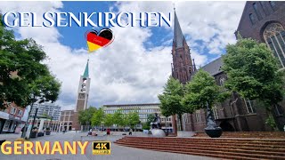 Gelsenkirchen City Germany Walking tour in Gelsenkirchen stadt Deutschland 4k video [upl. by Gavette]