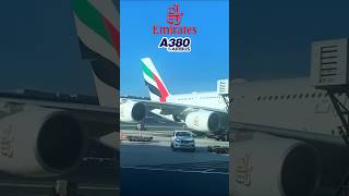 Emirates Airbus A380 handling  Dubai International Airport shorts emirates airbusa380 [upl. by Bridget]