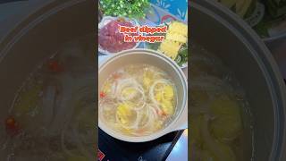 Beef dipped in vinegar mukbang cooking recipe asianfood vietnamesefood foody eating [upl. by Nilrev239]