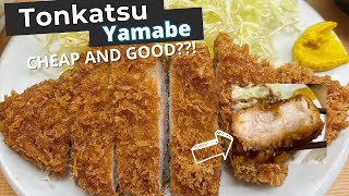 800 YEN Tonkatsu  Huge and Delicious  Tonkatsu Yamabe at UENO  Tokyo Food Vlog とんかつ山家 上野店 [upl. by Erhart]