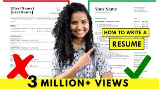 How to Write a Resume  For Freshers amp Experienced People StepbyStep Tutorial [upl. by Annia]