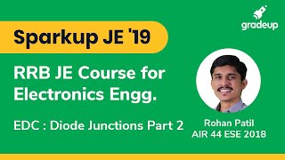 Sparkup JE’19 RRB JE Course for Electronics Engg  EDC Class 2  Diode Junctions Part 2 [upl. by Cacilia748]