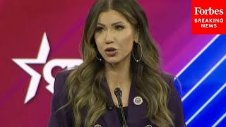 Kristi Noem Accuses Biden Of Destroying America And Taking Away Your Freedoms In CPAC Speech [upl. by Margalo]