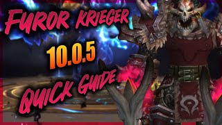 FUROR KRIEGER QUICK GUIDE 1005🔥GERMAN  BROKKEN [upl. by Bove608]