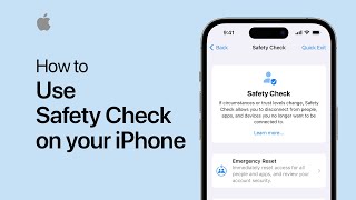 How to use Safety Check on your iPhone  Apple Support [upl. by Tandie]