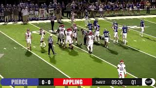 Appling County Pirates Football vs Pierce County Bears Football [upl. by Aryas546]