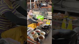 Pad Thai at Damnoen Floating Market in Thailand [upl. by Wilburn949]