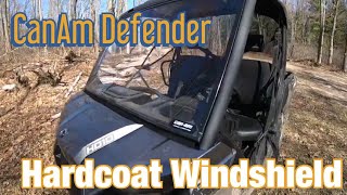 Canam Defender Hardcoat Front Windshield InstallReview [upl. by Suiravad]