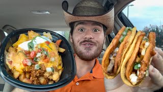 Taco Bell Cheesy Street Chalupas and Jalapeno Ranch Nacho Fries Review [upl. by Longmire251]