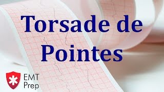 Torsade de Pointes ECG  EMTprepcom [upl. by Ddot]