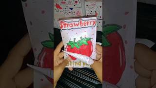 strawberry 🍓 blind bag 😱 diy paperasmr papersquishy asmr squishy blindbag tiktok [upl. by Mozart]