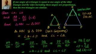 SAS Similarity Criterion Proof [upl. by Lehet]