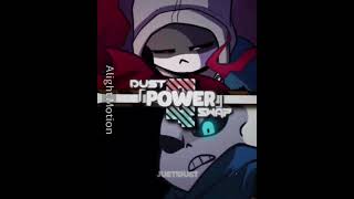 Dust sans canon vs swap sans underverse [upl. by Beckman]