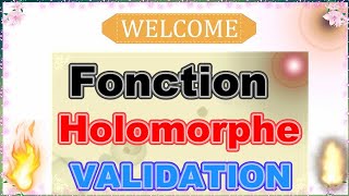 6 Exercice 2  Fonction Holomorphe  Analyse Complexe  SMP S3  طريقة بسطة وسهلة للفهم [upl. by Alekat]