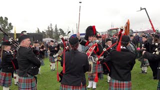 Strathisla Pipe Band conclude their competition performance at the 2019 Keith Show in Moray Scotland [upl. by Eciram]