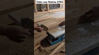 Table Saw Makita 2703 membelah kayu jati perhutani kayujati tablesaw makita woodworking [upl. by Eecart]