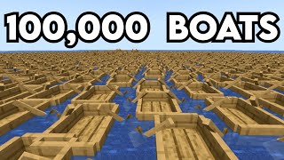 Lagging a PayToWin Minecraft Server With 100000 Boats [upl. by Placeeda]