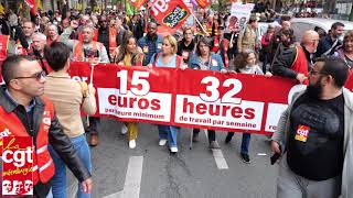 Manifestation parisienne du 18 octobre 2022 [upl. by Hakvir669]