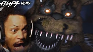 FREDDY JUMPSCARE OF DEATH  Five Nights At Freddys 4 Demo Gameplay  Night 1 Complete [upl. by Winters]