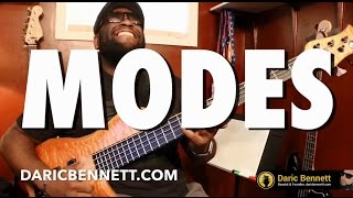 THE MODES Part 1  Bass Guitar Tips  Daric Bennetts Bass Lessons [upl. by Alyakcm]