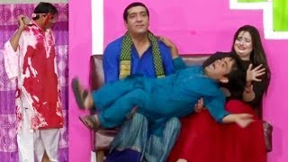 Zafri Khan and Vicky Kodu Stage Drama Baazigar Comedy Clip 2019 [upl. by Ailedo]